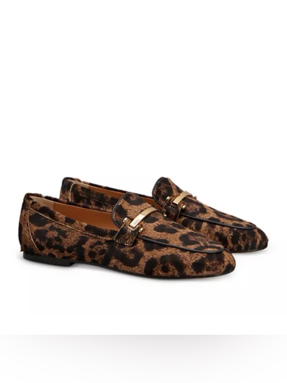 Tod’s women’s leopard calf leather loafers size 36 animal print quiet luxury